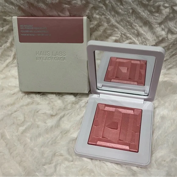 HAUS LABS BY LADY GAGA BIO RADIANT GEL POWDER HIGHLIGHTER ROSE QUARTZ NWT! - Picture 1 of 4